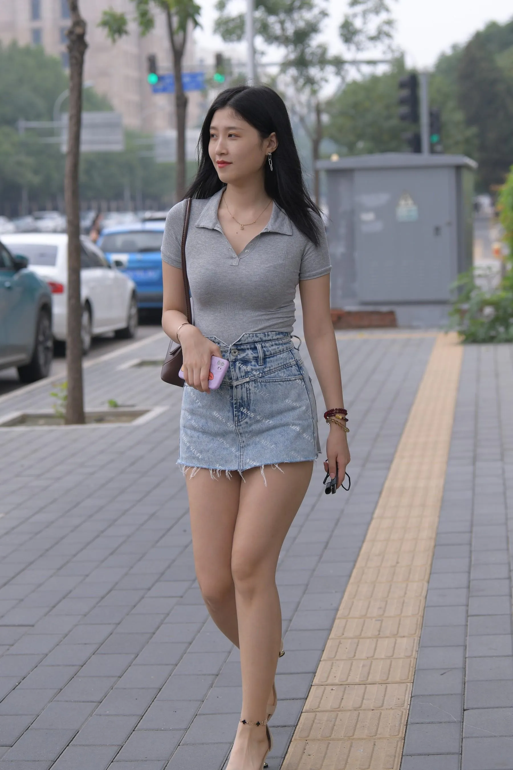 魔镜街拍 NO.169 一只麋鹿摄影-牛仔短裙美女 [235P]插图5